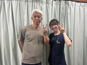 患者さん写真　頸椎ヘルニア　上囿（佐藤大吾さん）